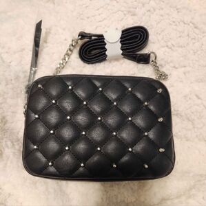 Rebecca Minkoff studded  Black Quilted Crossbody Bag Nwt